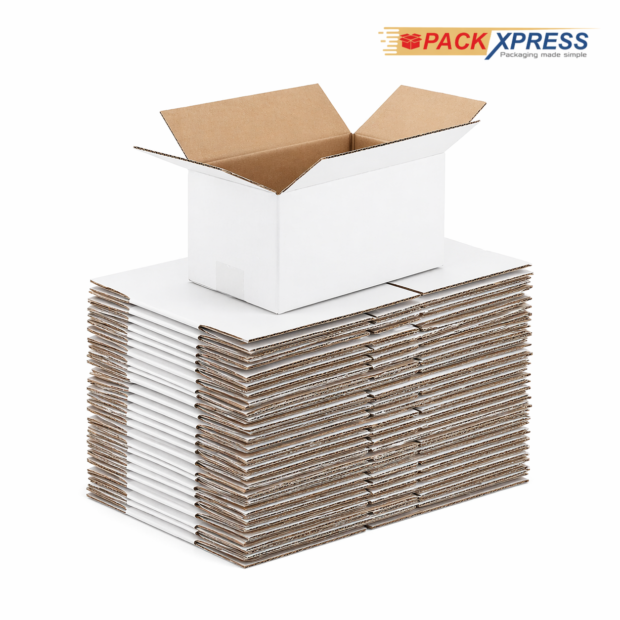 PackXpress Brown Carton Boxes Corrugated Shipping Box ( 10 × 9 × 10 Inch ) Strong Packaging for Business, E-commerce & Courier Packaging