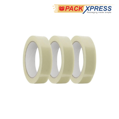 PackXpress Transparent BOPP Packing Tape 1 Inch × 65 Meter | Strong Adhesive Carton Sealing Tape for Packaging & Shipping