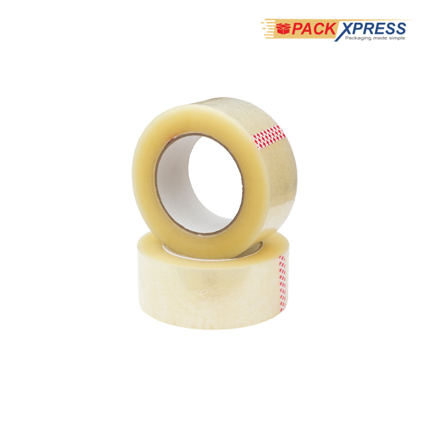 PackXpress Transparent BOPP Packing Tape 2 Inch × 65 Meter | Strong Adhesive Carton Sealing Tape for Packaging & Shipping