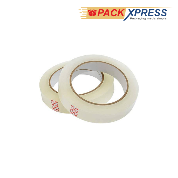 PackXpress Transparent BOPP Packing Tape 1 Inch × 65 Meter | Strong Adhesive Carton Sealing Tape for Packaging & Shipping