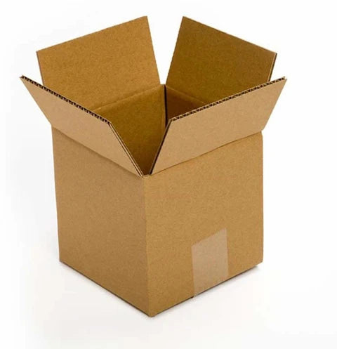 PackXpress 3-Ply Brown Corrugated Carton Box (4 × 4 × 4 Inch) | Kraft Shipping & Cardboard Packaging Box
