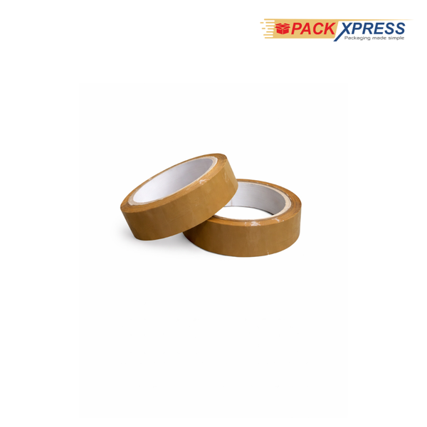 PackXpress Brown BOPP Packing Tape 1 Inch × 65 Meter | Strong Adhesive Carton Sealing Tape for Packaging & Shipping