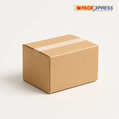 PackXpress Brown Carton Boxes Corrugated Shipping Box (8 × 5 ×2 Inch) Strong Packaging for Business, E-commerce & Courier Packaging