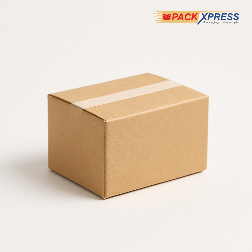 PackXpress Brown Carton Boxes Corrugated Shipping Box ( 4.5 × 4.5 × 2 Inch ) Strong Packaging for Business, E-commerce & Courier Packaging