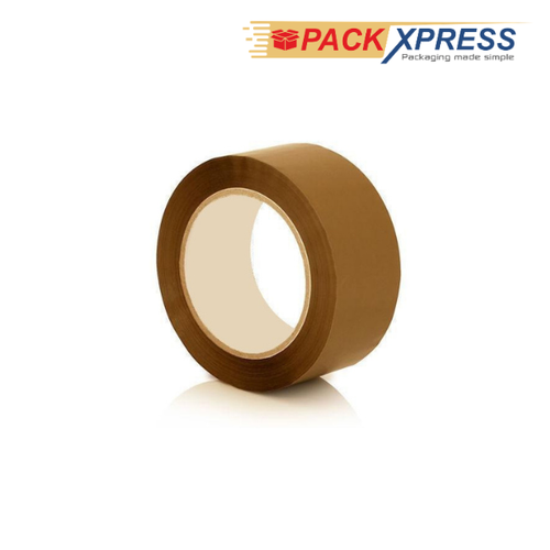 PackXpress Brown BOPP Packing Tape 2 Inch × 65 Meter | Strong Adhesive Carton Sealing Tape for Packaging & Shipping