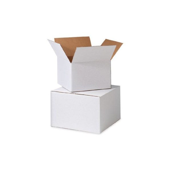PackXpress 3-Ply White Corrugated Flap Box (5 × 5 × 1.5 Inch) | Mini Shipping Carton for Secure Small Product Packaging
